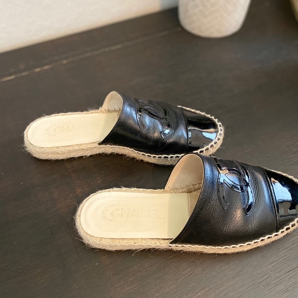 Chanel espadrilles 36 mules style black authentic - Picture 4 of 5